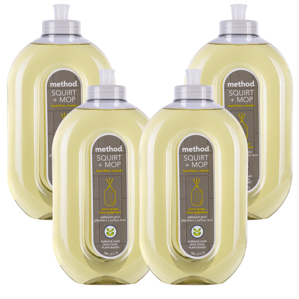 [Bundle of 4] Method squirt + mop hard floor cleaner lemon ginger 739ml Shopee Singapore