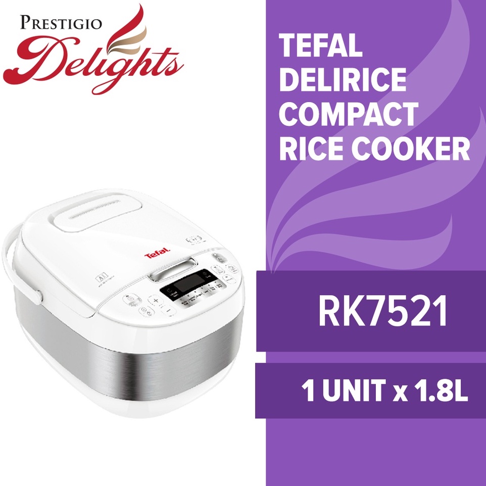 Tefal Delirice Compact 1.8L Rice Cooker RK7521 Shopee Singapore