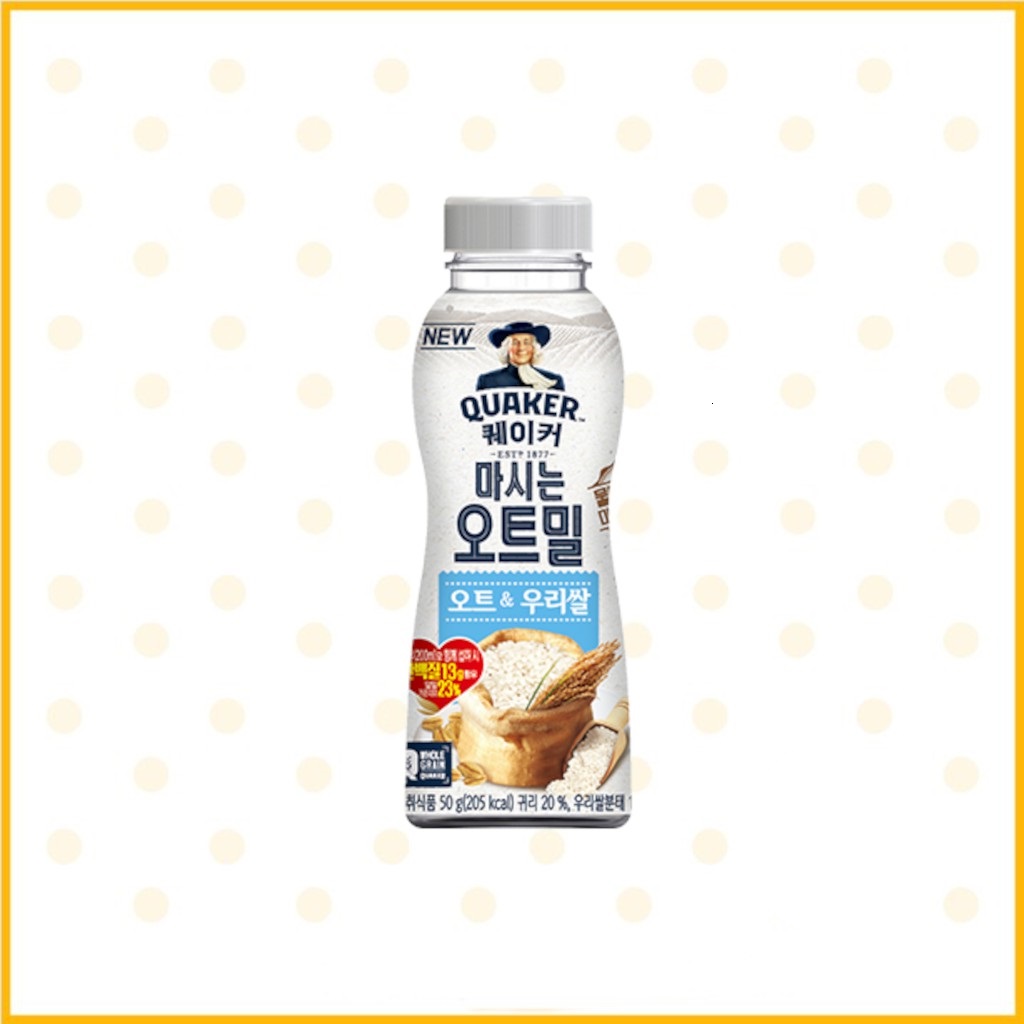 LOTTE QUAKER Oatmeal Drink Korean Rice 50g [Korea] Shopee Singapore