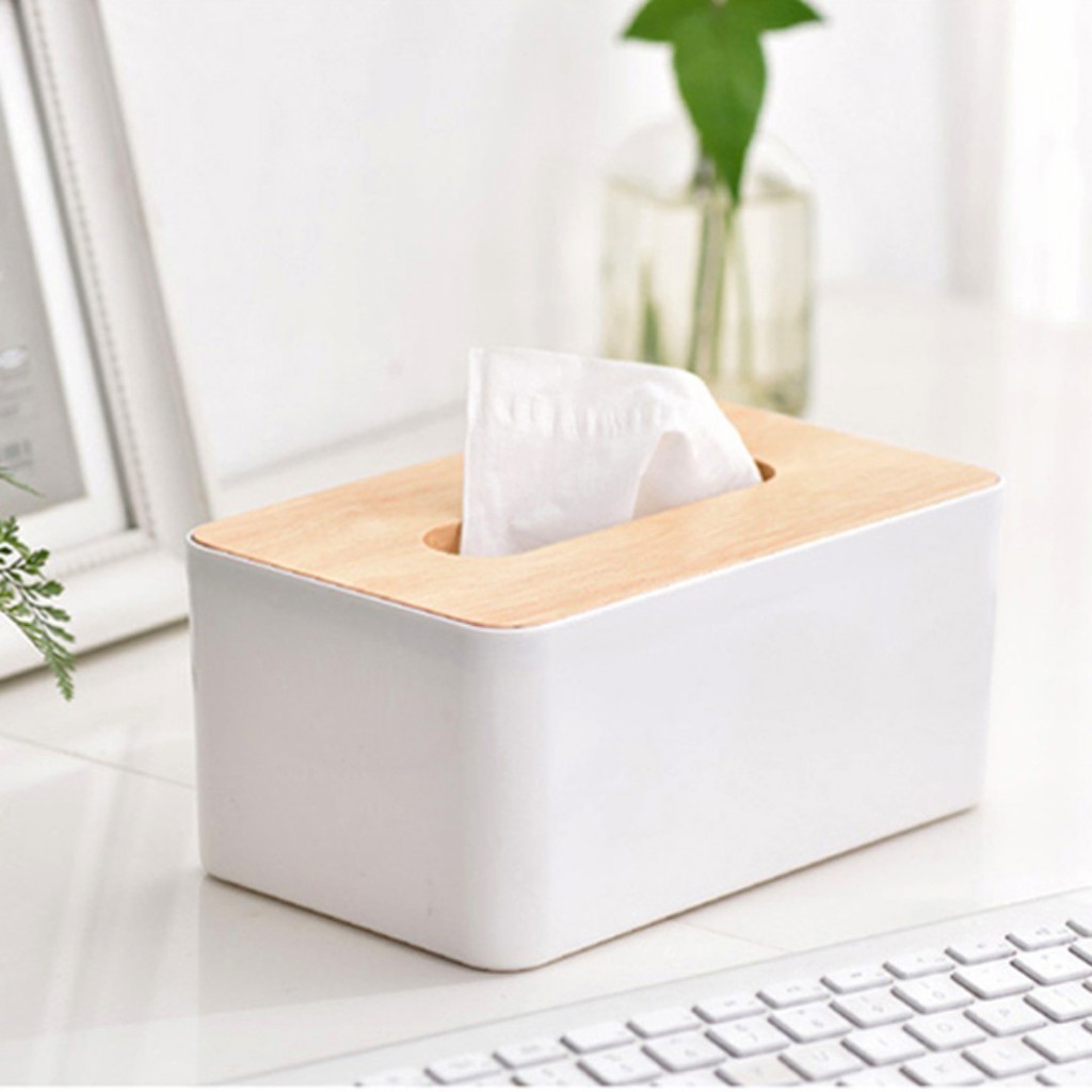 TISSUE BOX RECTANGULAR (AVAILABLE IN WHITE AND BLACK) | Shopee Singapore