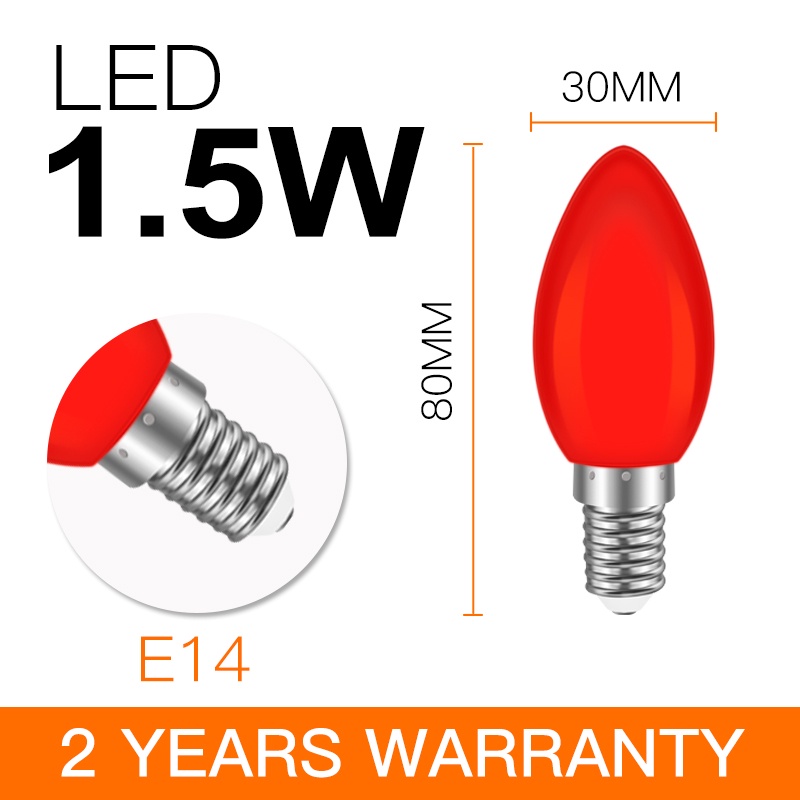 1.5 watt led candelabra bulb