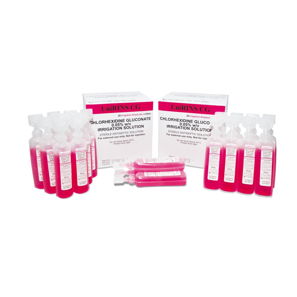 Chlorhexidine gluconate 0 05 w v irrigation solution 20s box shopee