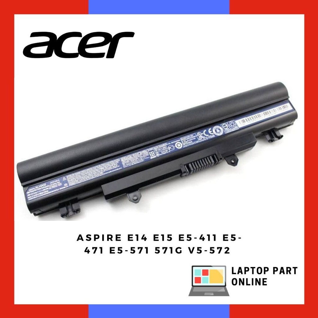 Compatible New Acer Al14a32 For Aspire E14 E15 E5 411 E5 471 E5 571 571g V5 572 Battery Shopee Singapore