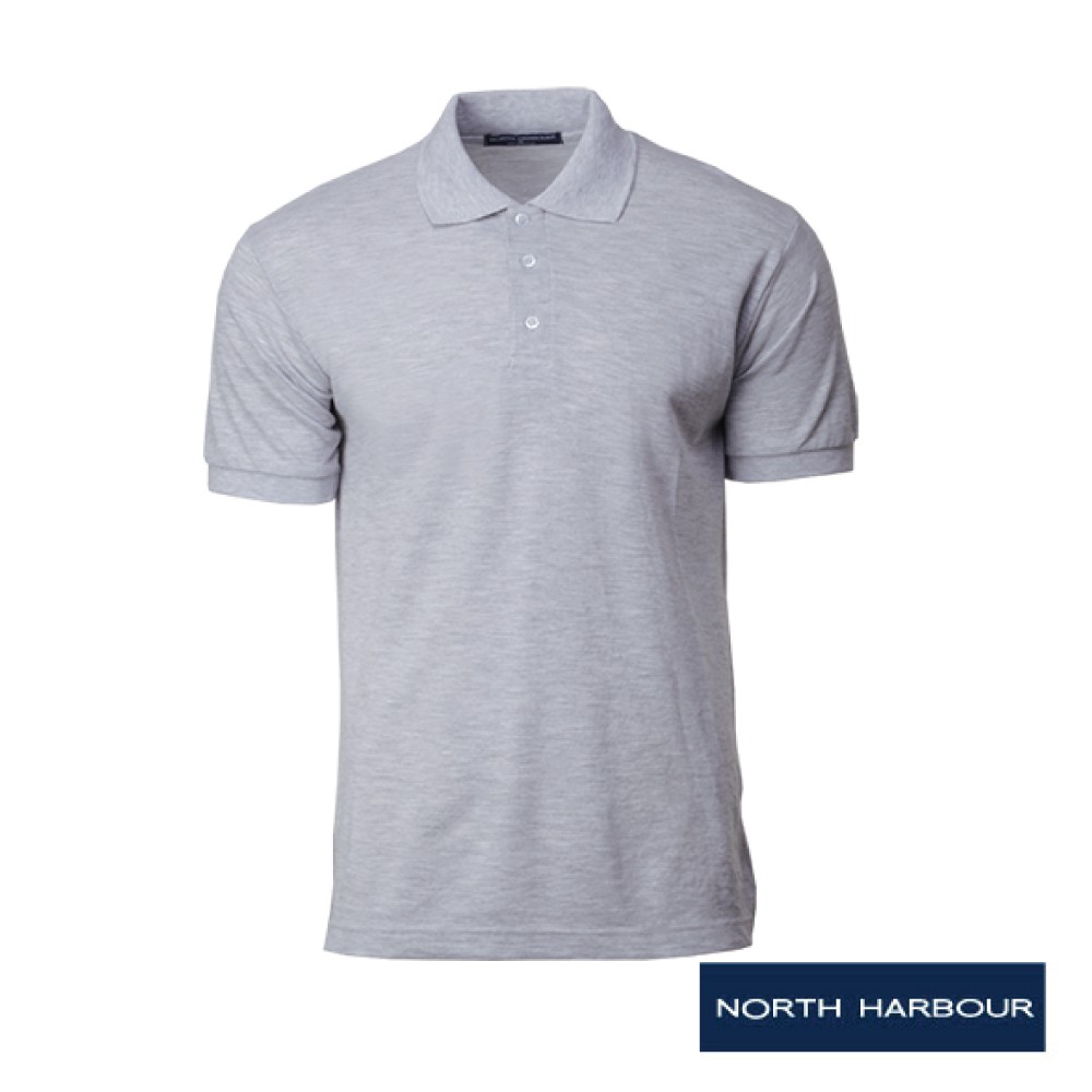 grey polo t shirt