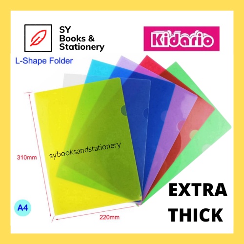 EAST FILE E310 L Shape A4/Mix Colour Folder / PP Transparent Document ...