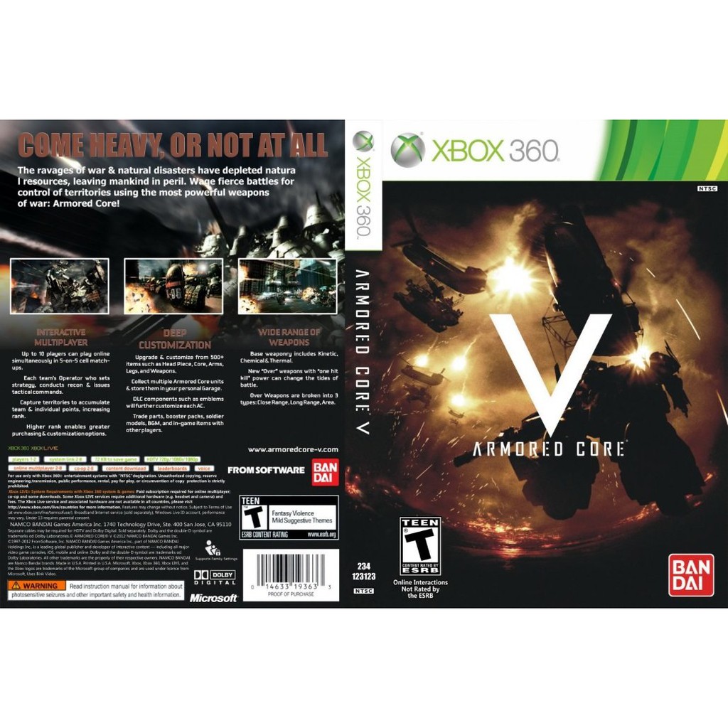 armored core v xbox 360