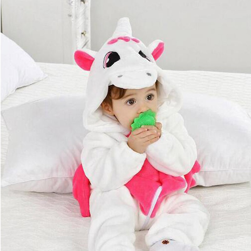 Unicorn Baby Hooded jumpsuit Kigurumi 