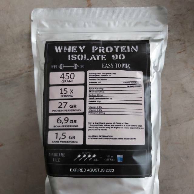 Whey Protein Isolate Wpi Protein Milk 90 450gr Shopee Singapore