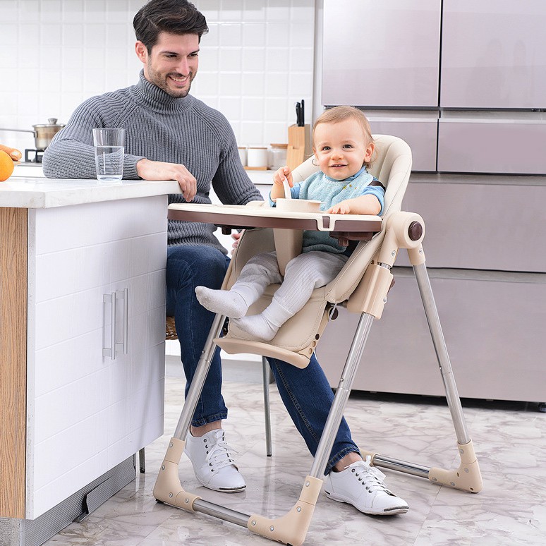 (SG STOCK)Premium PU Leather Reclining Adjustable Waterproof Baby Child