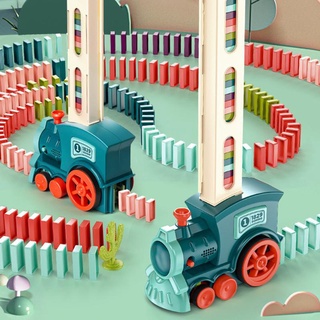 【free shipping】60pcs Domino Train Blocks Set Building and Stacking Toy Creatives Toys Domino Train Blocks Set for Kids Chirldren #1