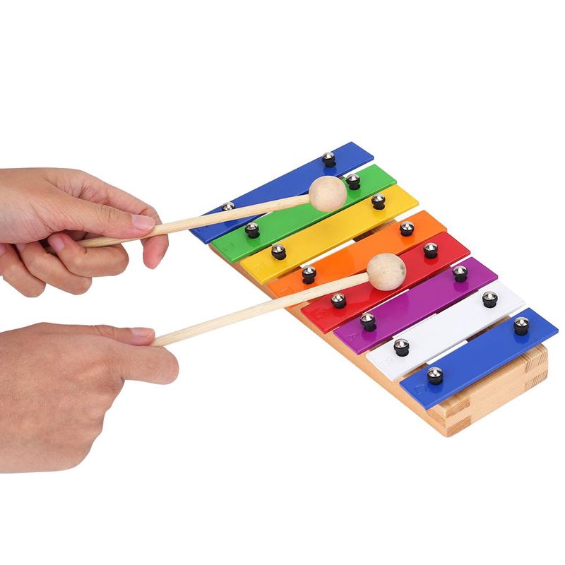 17Pcs Kids Musical Instruments Children Wooden Percussion 