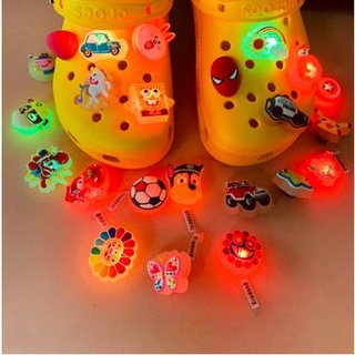 Cute Cartoon Character Charms for Croc Jibbits Decoration LED Shoe accessories Jibitz Fits Men Clog Shoes Pin Charm