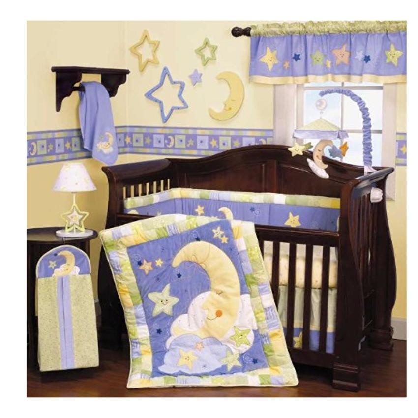 moon crib bedding