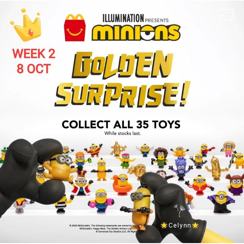 minions 2020 mcdonald's toys