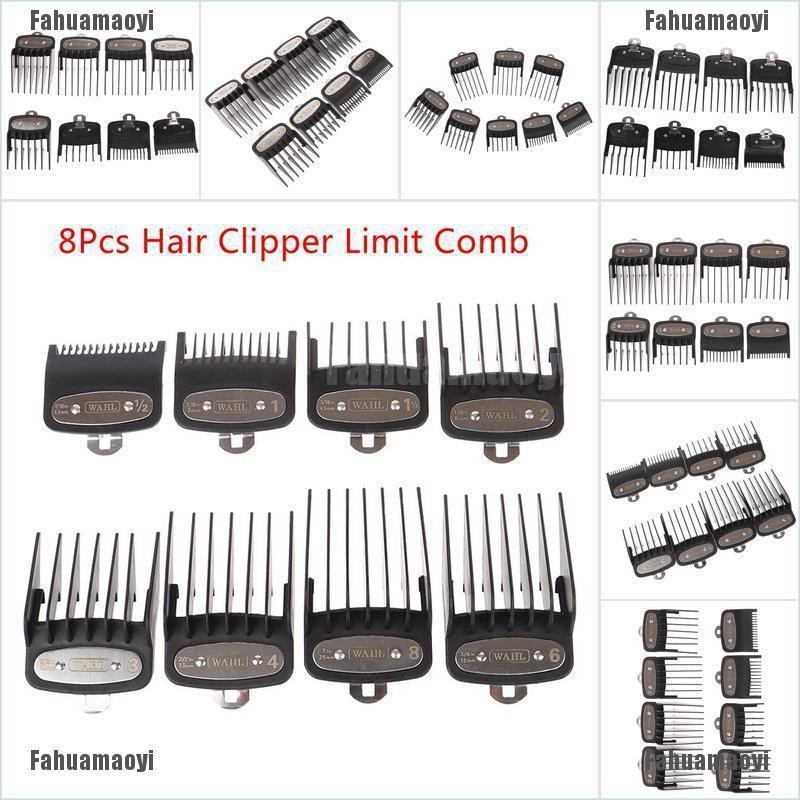 Fahuamaoyi 8pcs Universal Cut Clipper Limit Comb Guide Attachment Size Barber Replacement Shopee Singapore