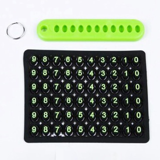 Anti lost Phone Number Plate Car Keychain Pendant Auto Vehicle Card