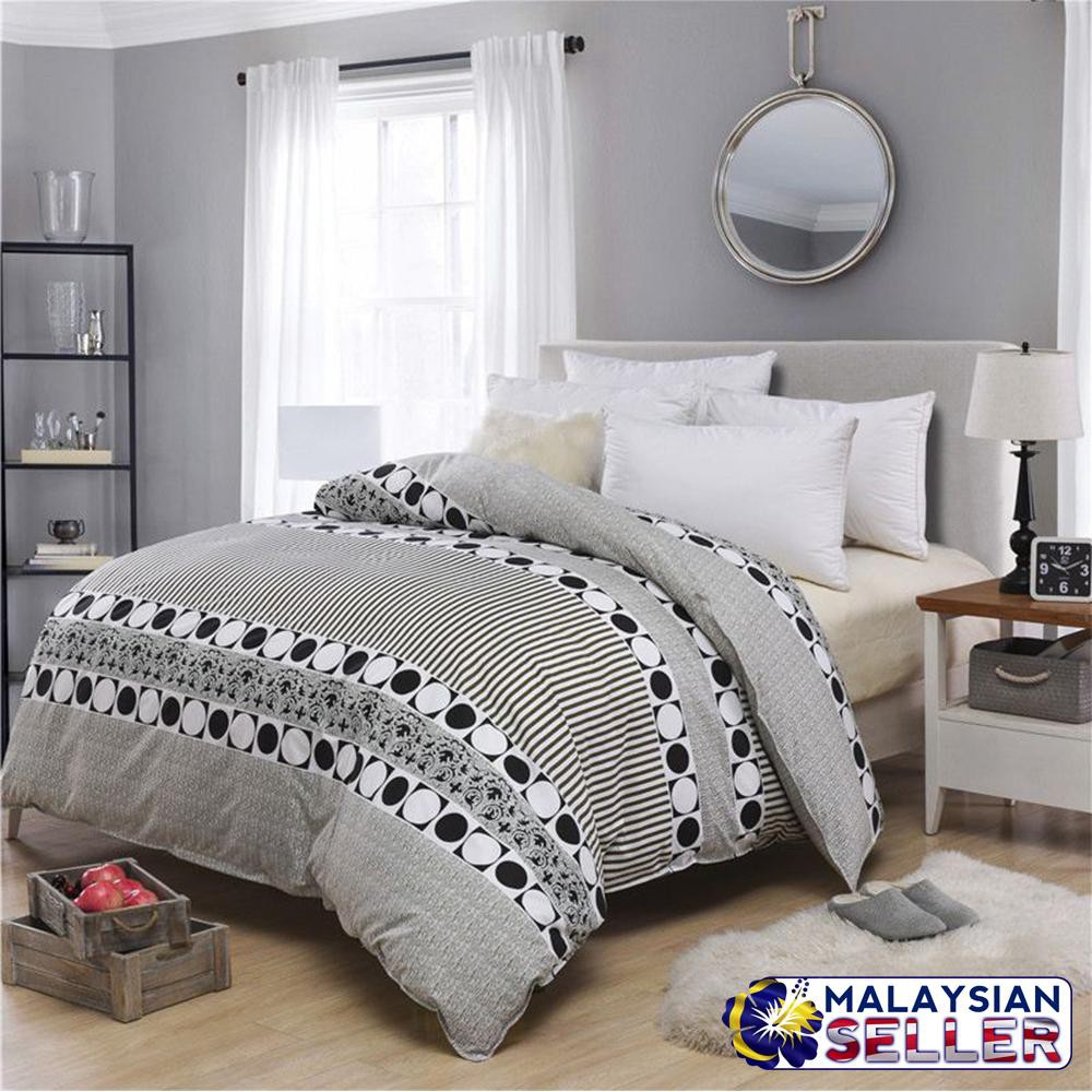 Creative Design Colorful Fashion Design Bedding Fitted Bed Sheet Set Queen Size Shopee Singapore