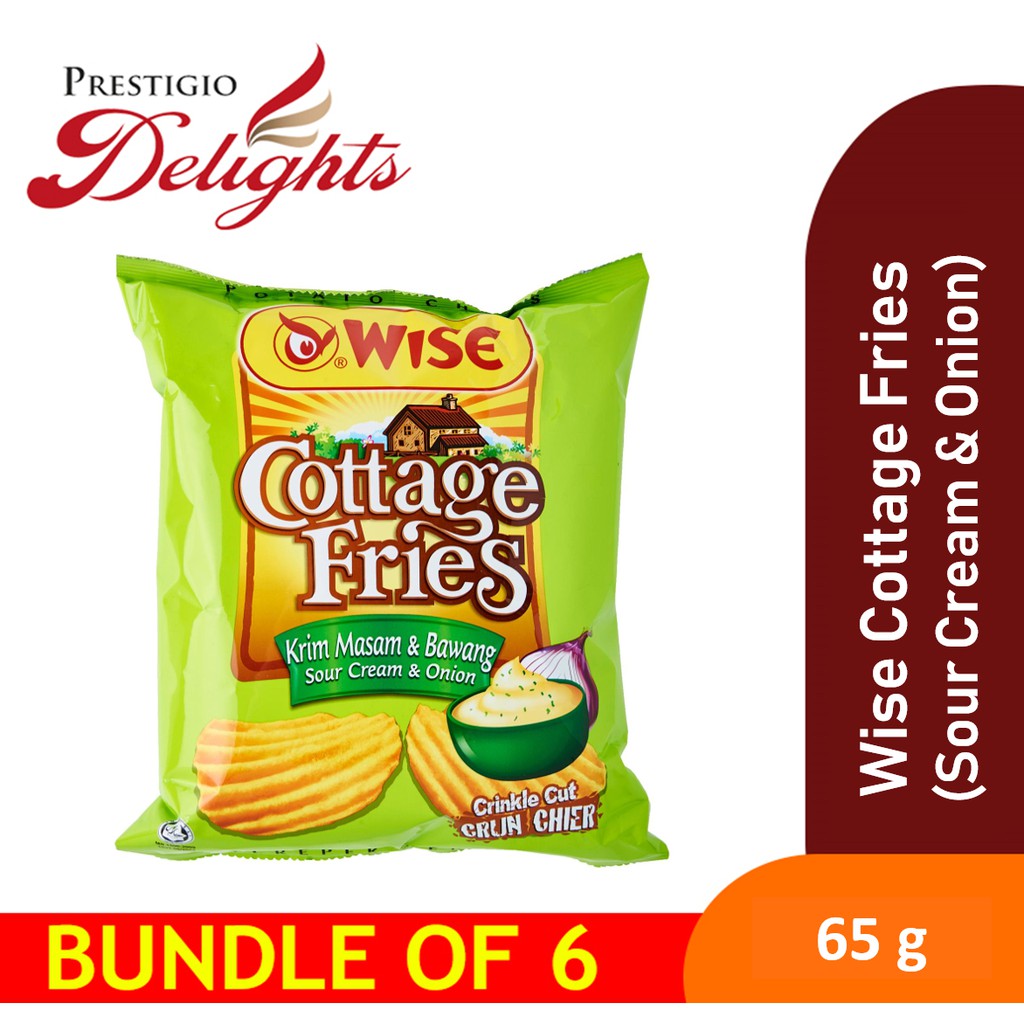 Wise Cottage Fries Sour Cream Onion Bundle Of 6 Shopee Singapore