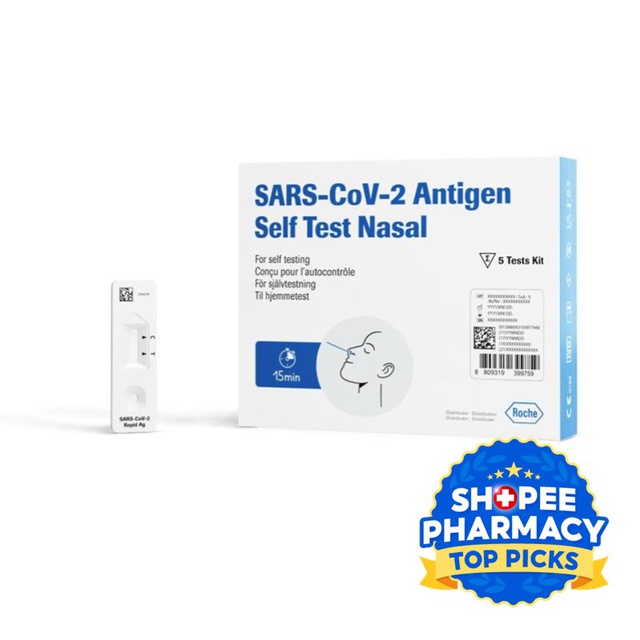 Roche Sars Cov 2 Covid 19 Antigen Rapid Self Test Art Test Kit 5s Shopee Singapore