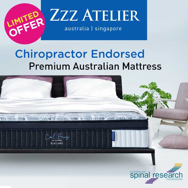 Zzz Atelier Chiropedic Blue Label Mattress 13.5" * AUSTRALIAN BRAND * 5 Zone Individually