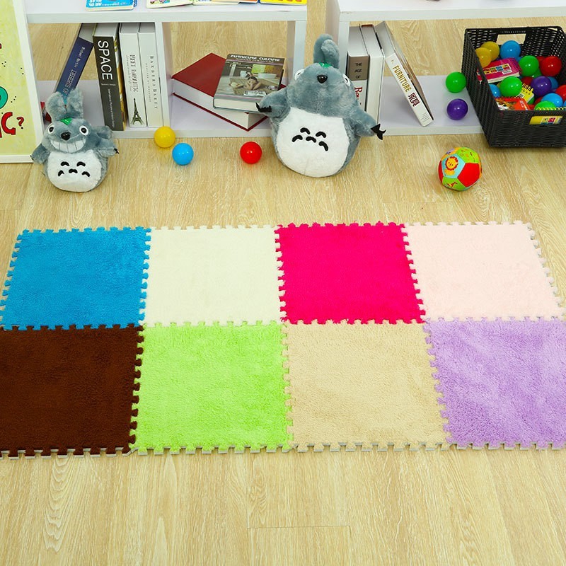 10pcs Baby Soft Foam Floor Mat Diy Home Bedroom Carpet Floor Mat