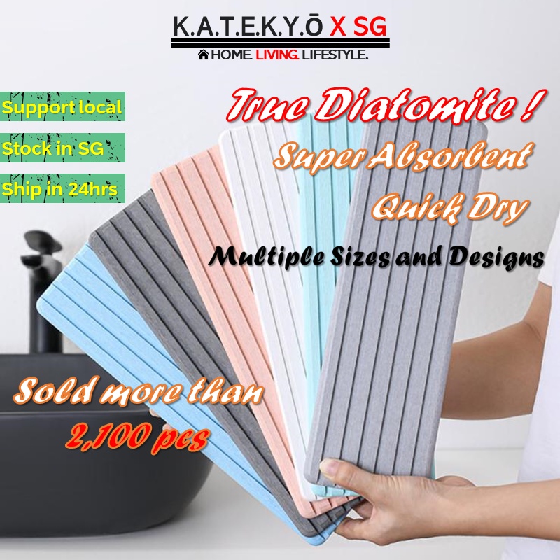 Quick Dry Absorbent Diatomite Mat Diatomite Pad for Dishes Toothbrush