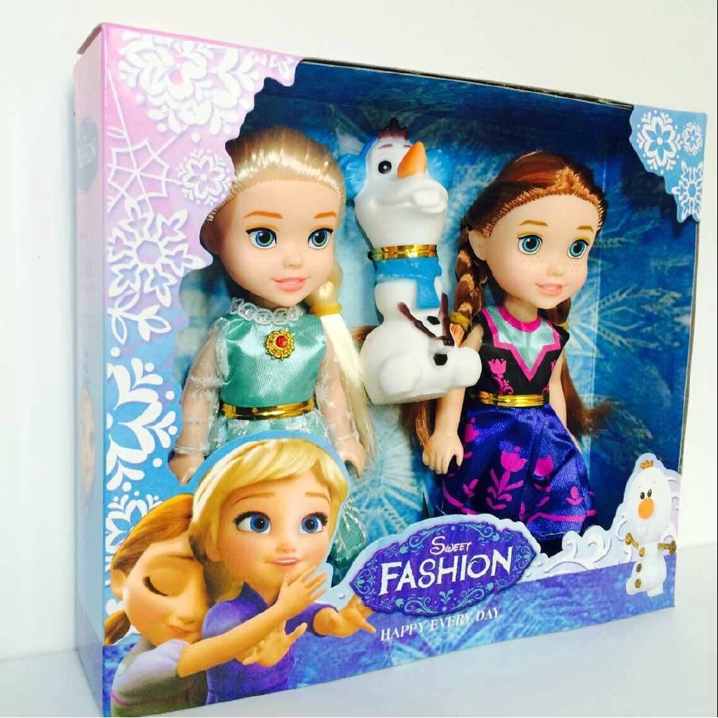 Frozen Elsa+Anna Princess 7" Doll Birthday Gift Playset Figures Toy