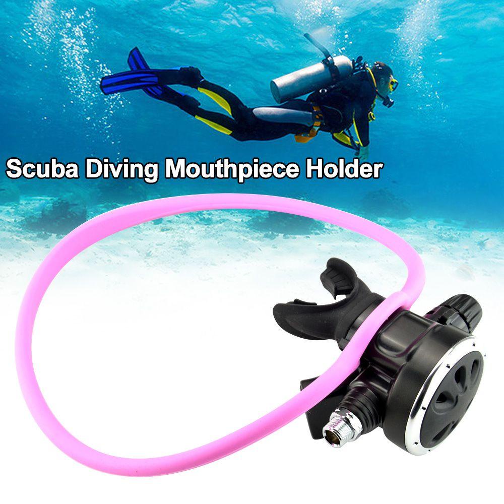 SMILE Scuba Diving Mouthpiece Holder Portable Regulator Retainer Clip Snorkelling Equipment Diving Secondary Necklace