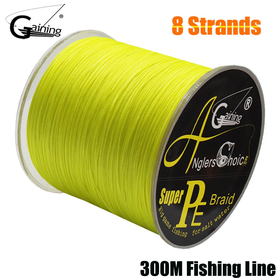 300m Super Strong 8 Strands Braided Fishing Line Multifilament PE Braid ...