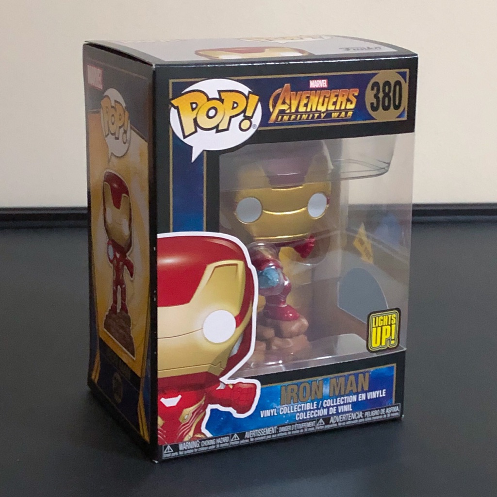 iron man funko pop light up