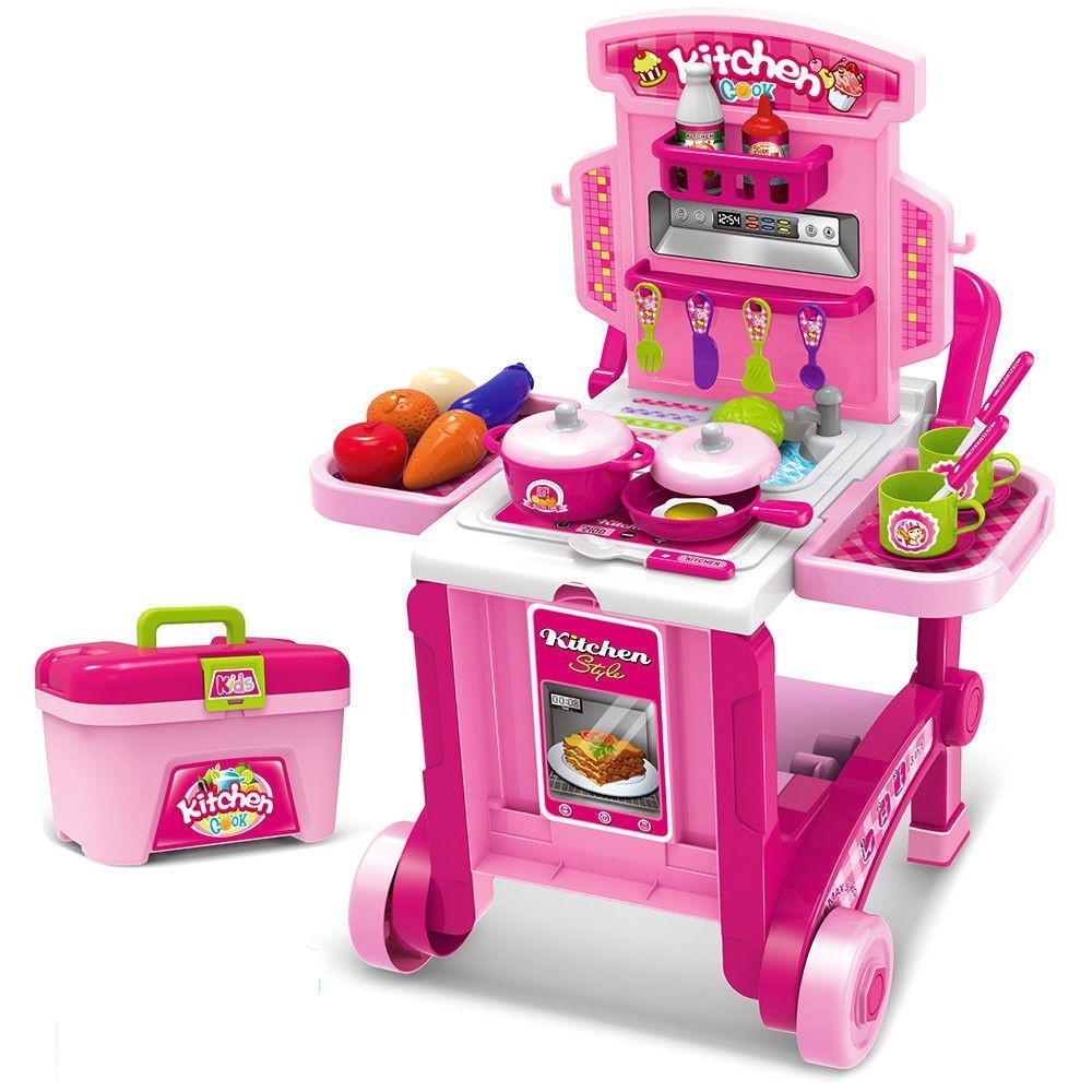 3-in-1 Little Chef Kitchen Playset Kids 