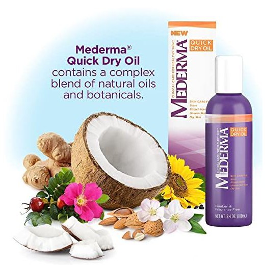 mederma quick dry oil on face