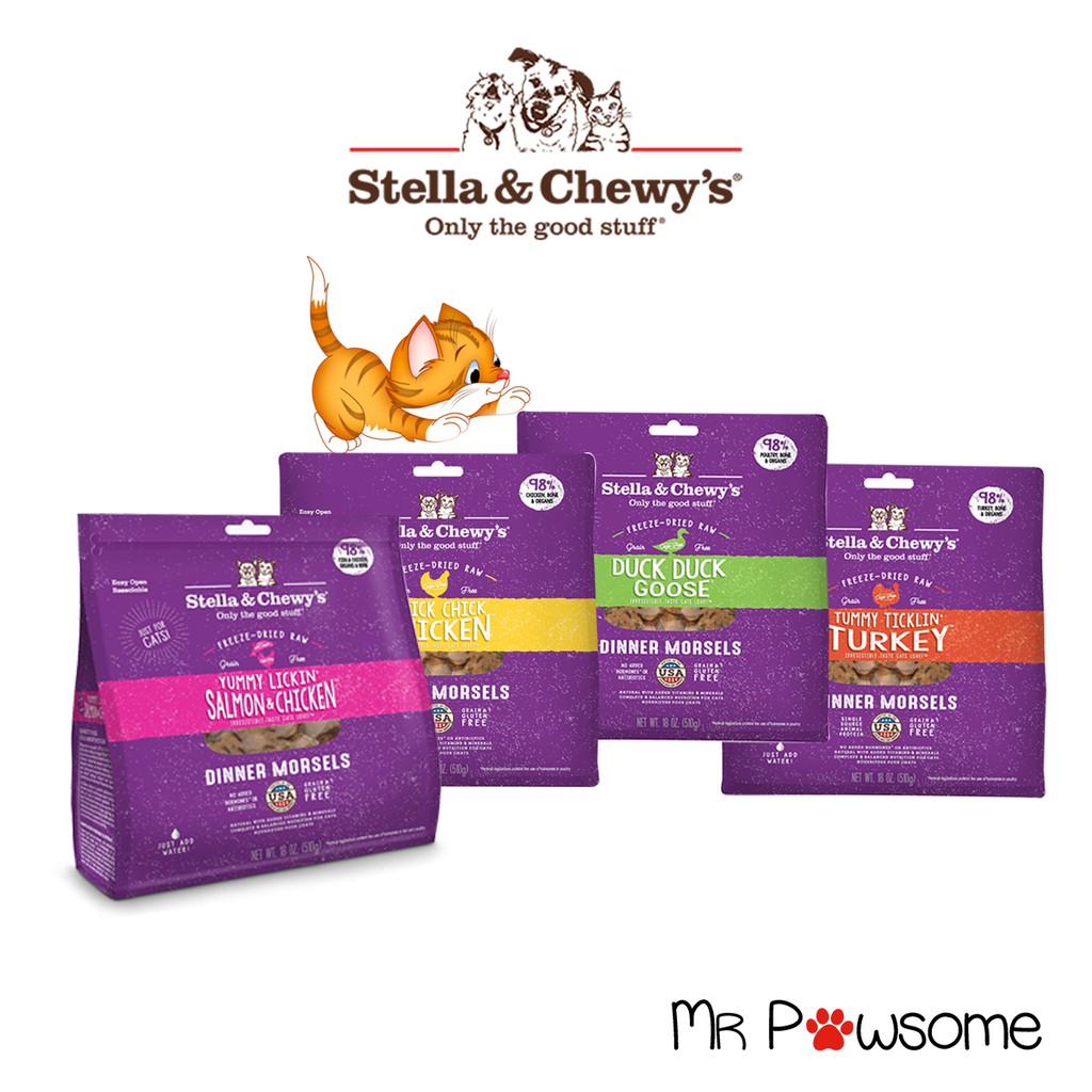 [18oz] Stella & Chewy's Cat Dinner Morsels,Freeze Dried Food Shopee