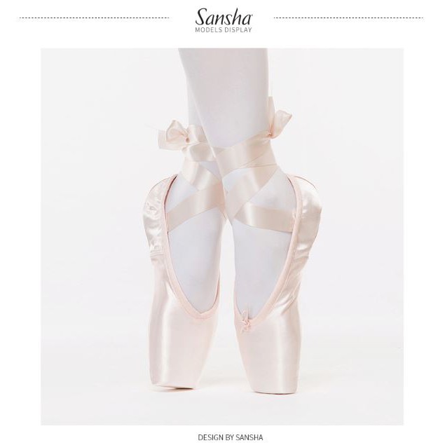 Sansha Adult Kids Ballet Pointe Shoes Pink/Black/Red Satin Girls Women  Professional Dance Shoes With Ribbons | Shopee Singapore