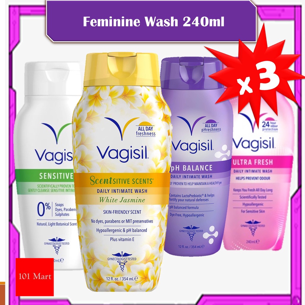 Vagisil Feminine Intimate Wash [Bundle of 3] Shopee Singapore