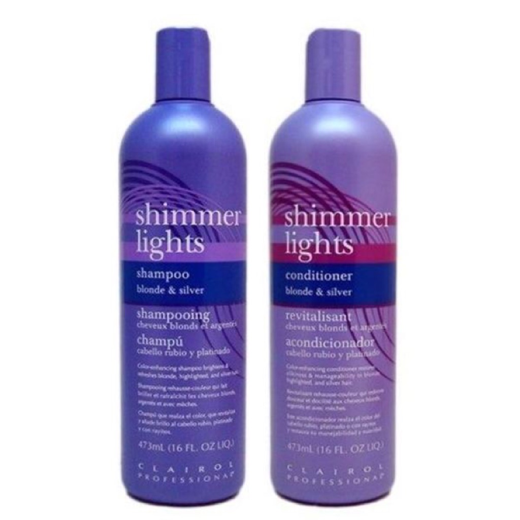 Clairol Professional Shimmer Lights Shampoo Conditioner Blonde