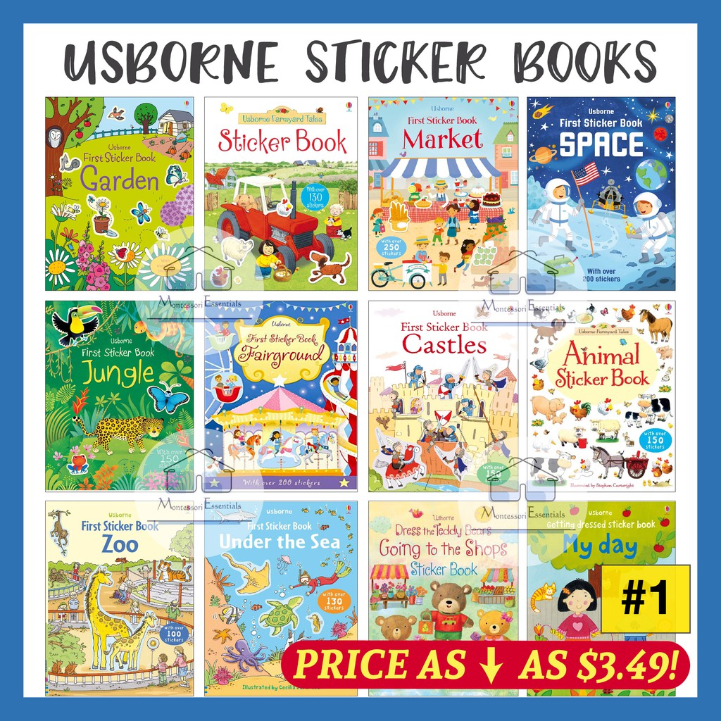 [Jobs People Do] Usborne First Sticker Book Kids Sticker Books Children Activity Early Childhood Education