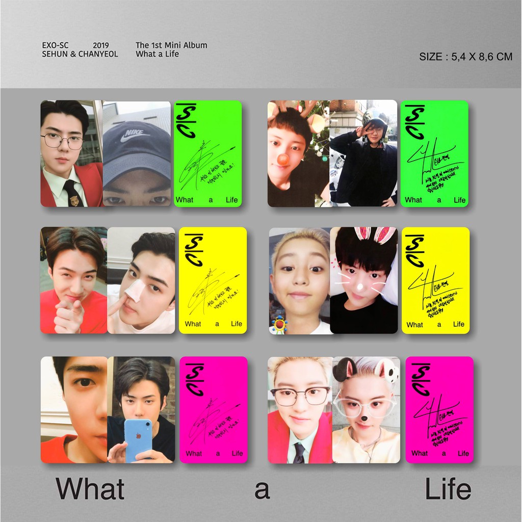 Photocard Exo Sc What A Life Shopee Singapore