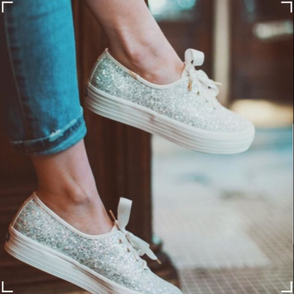 keds kate spade triple glitter