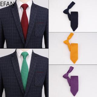 Mens Plain Knitted Ties Luxury Accessory Fashion Solid Knit Tie Woven Necktie 