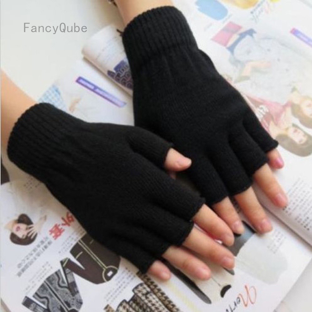 womens fingerless winter gloves