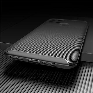 Carbon Fiber texture Case For OPPO A15 s Case Back Cover OPPO A15S ...