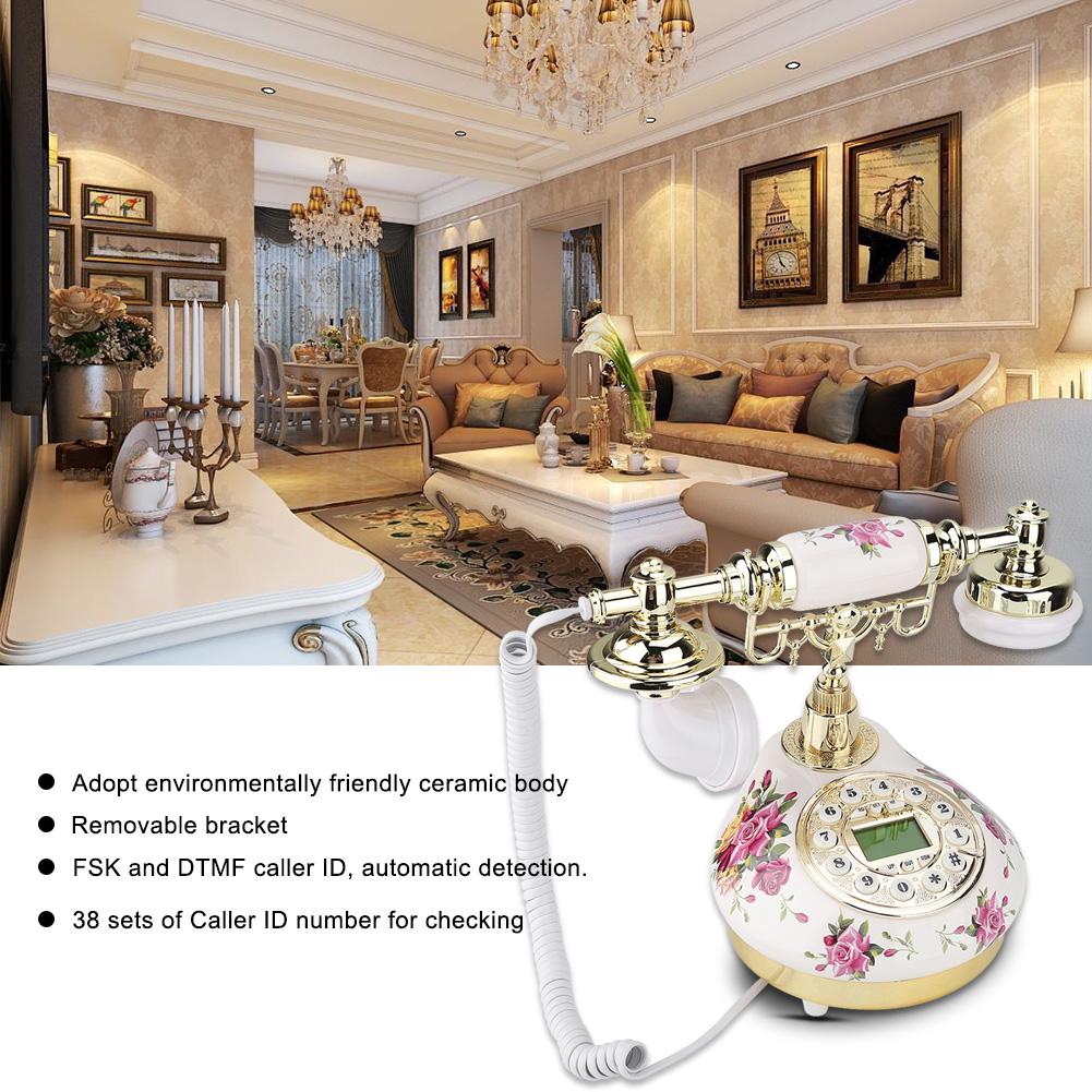 Huida Tangxi Fixed Digital European Retro Vintage Antique Old Fashioned Phone With Push Button For Home Decor With Inco Shopee Singapore