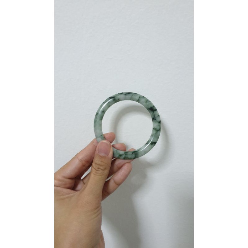 Dark Green Flower Fei Cui Natural Jadeite Jade Bangle Bracelet Gift Birthday Present Anniversary Mother S Day Surprise Shopee Singapore