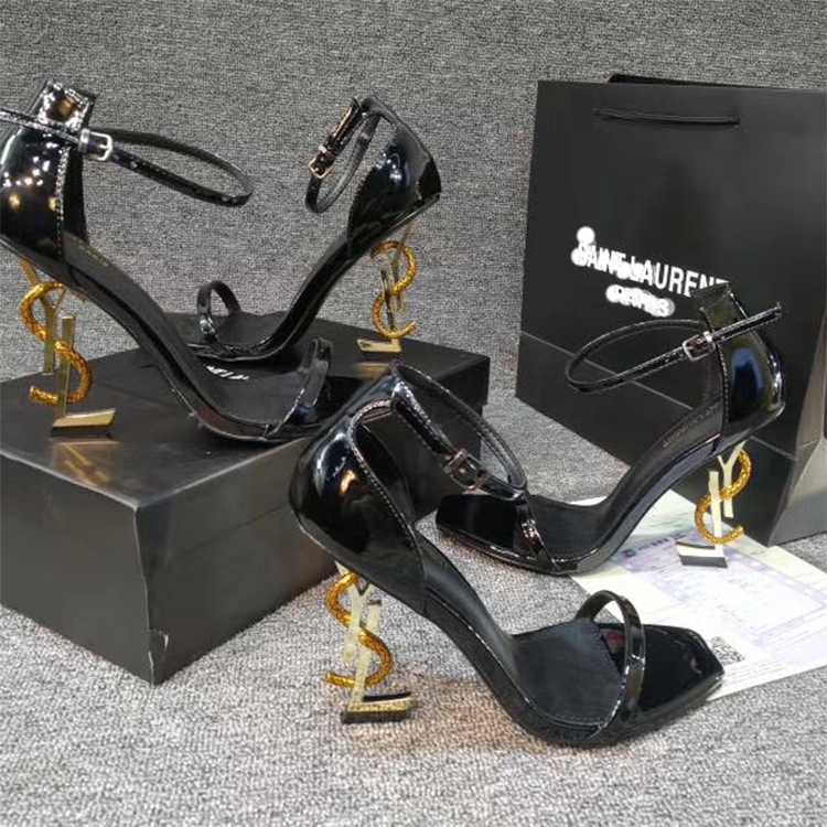 snake high heel sandals