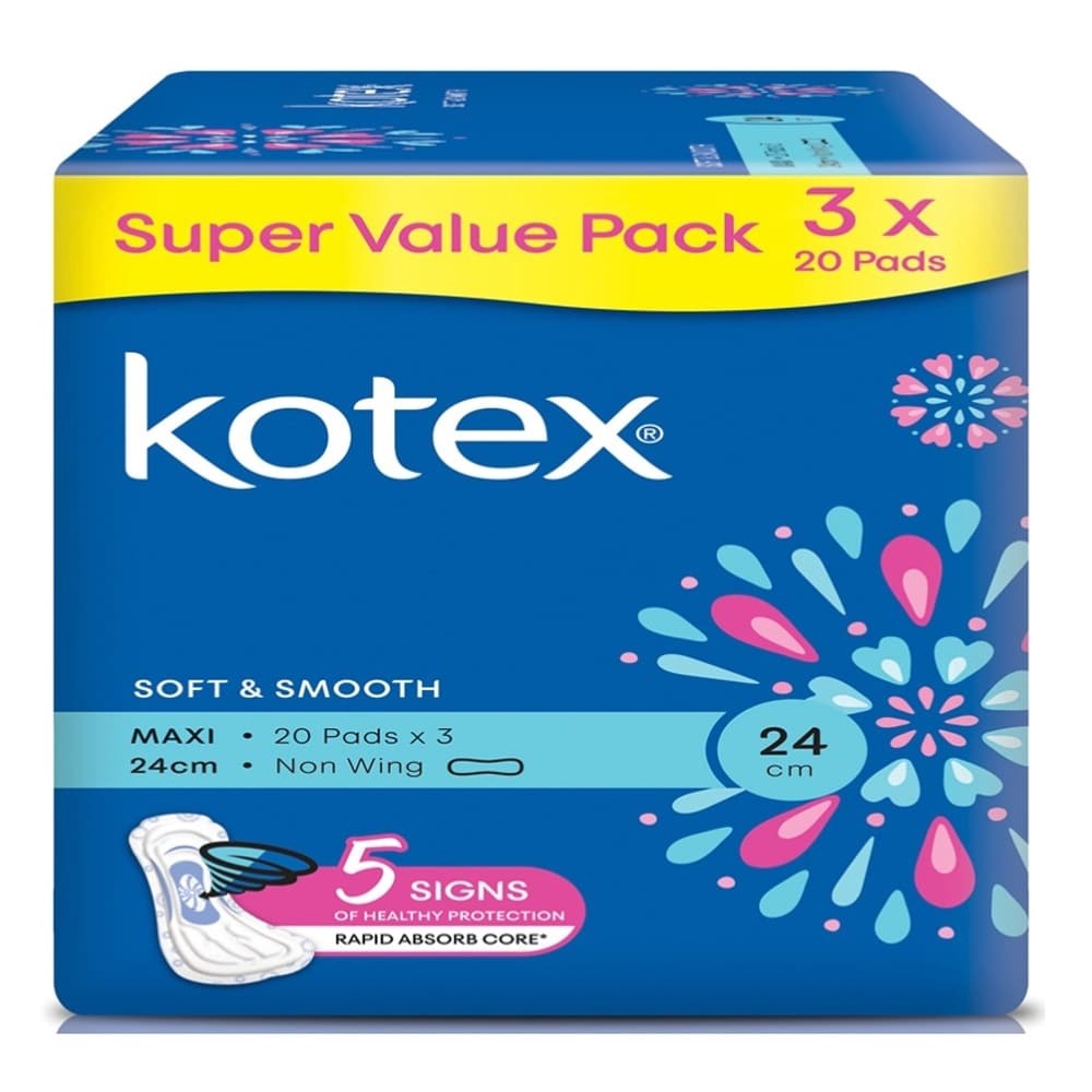 Kotex Kotex Maxi Non Wing 24cm Kotex Wt1 Shopee Singapore