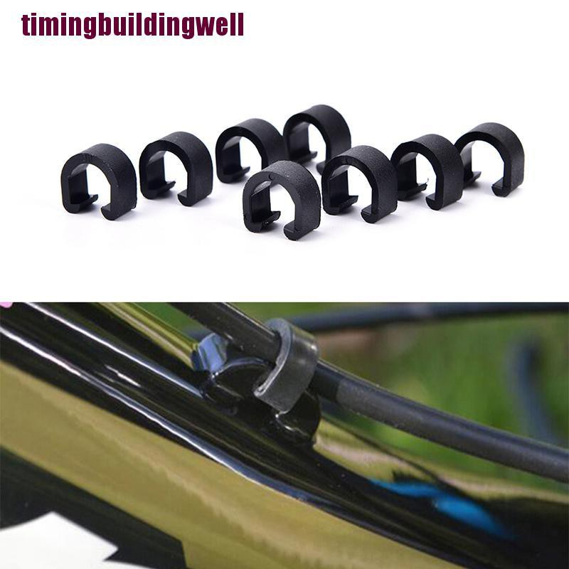 Fcsg 30Pcs Bicycle CClips Buckle Cable Guides Brake Hose Housing MTB
