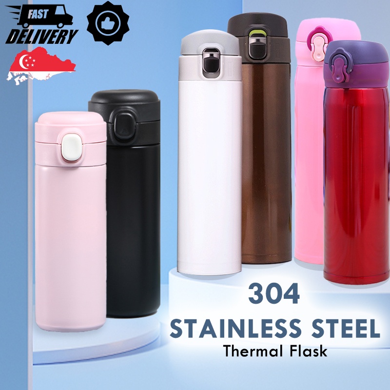 Thermal Flask Vacuum Thermos Mug 304 Stainless Steel Water Bottle