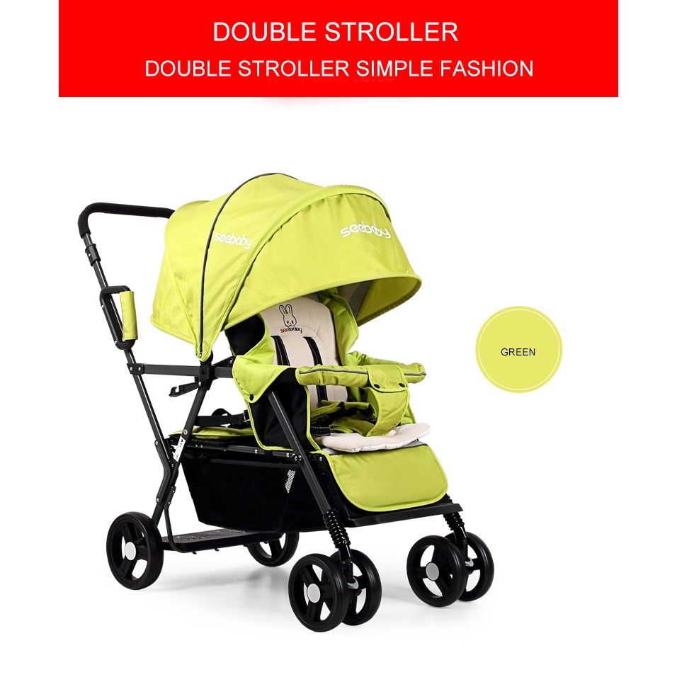 seebaby double stroller t22 review