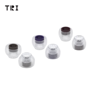 TRI Clarion Silicone Earphone Eartips 3 Pairs for S/M/L Size Headphone Accessory